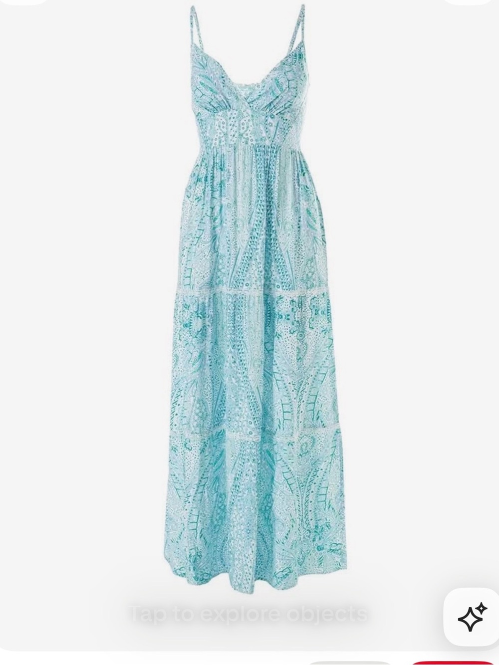 Melissa Odabash Jamie Paisley Empireline Maxi Dress Retail $400